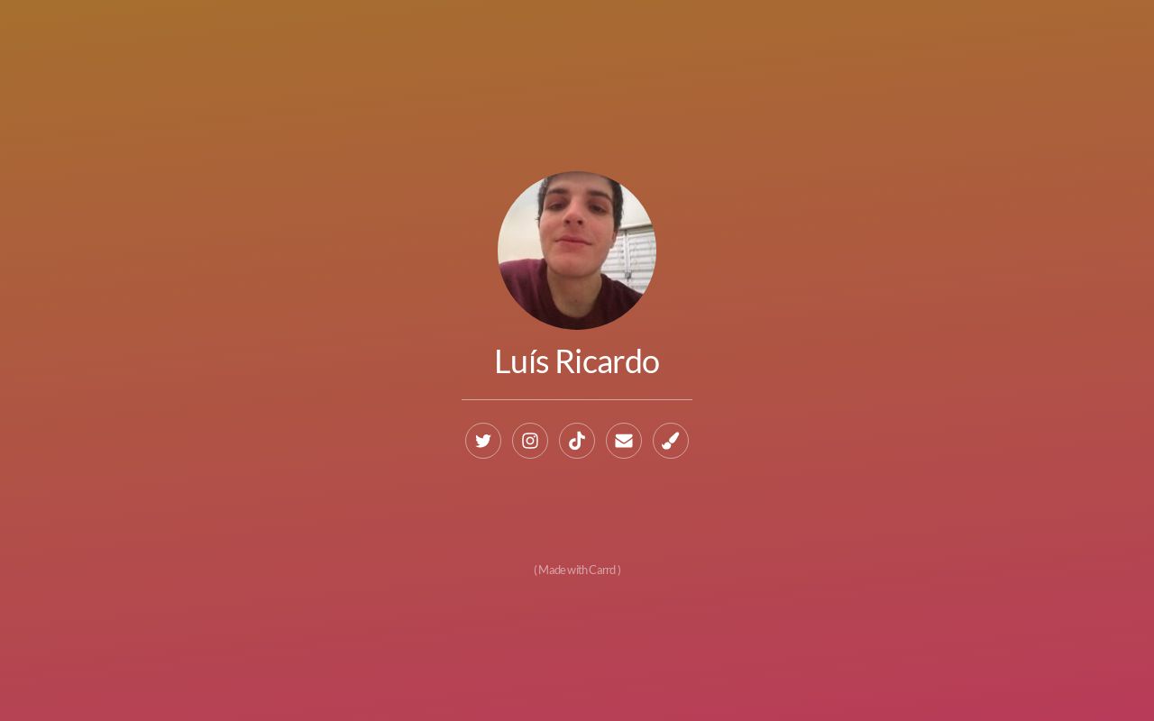Carrd profile picture for @luisr
